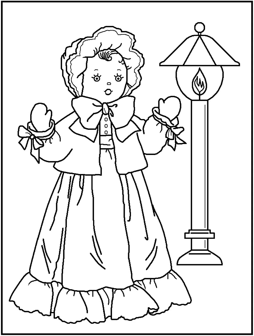 Dolls coloring pages