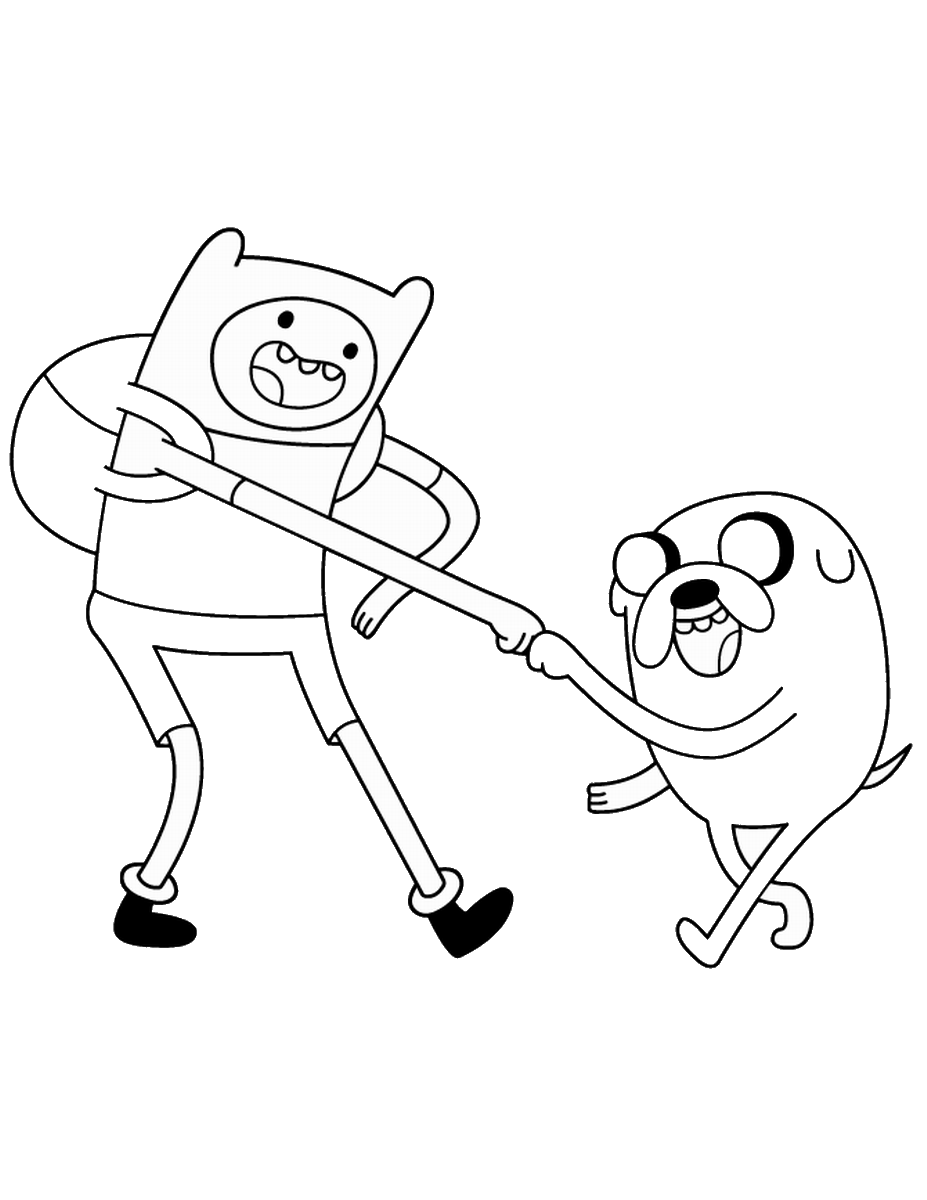 Adventure time coloring pages