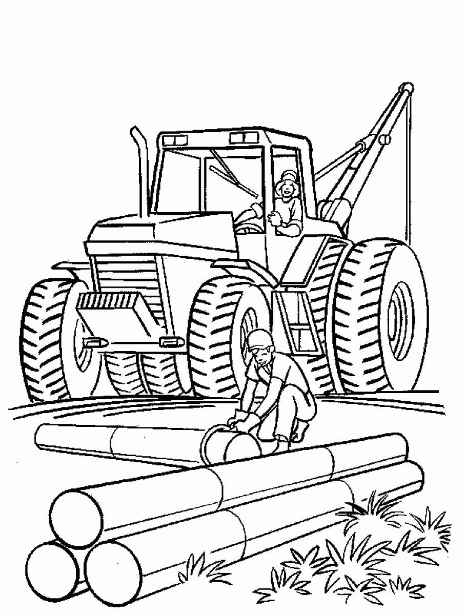 Construction Printable Coloring Pages