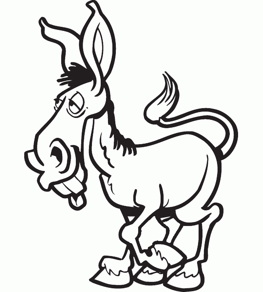 31 best donkey jokes that will make you bray with laughter. Donkey Coloring Pages