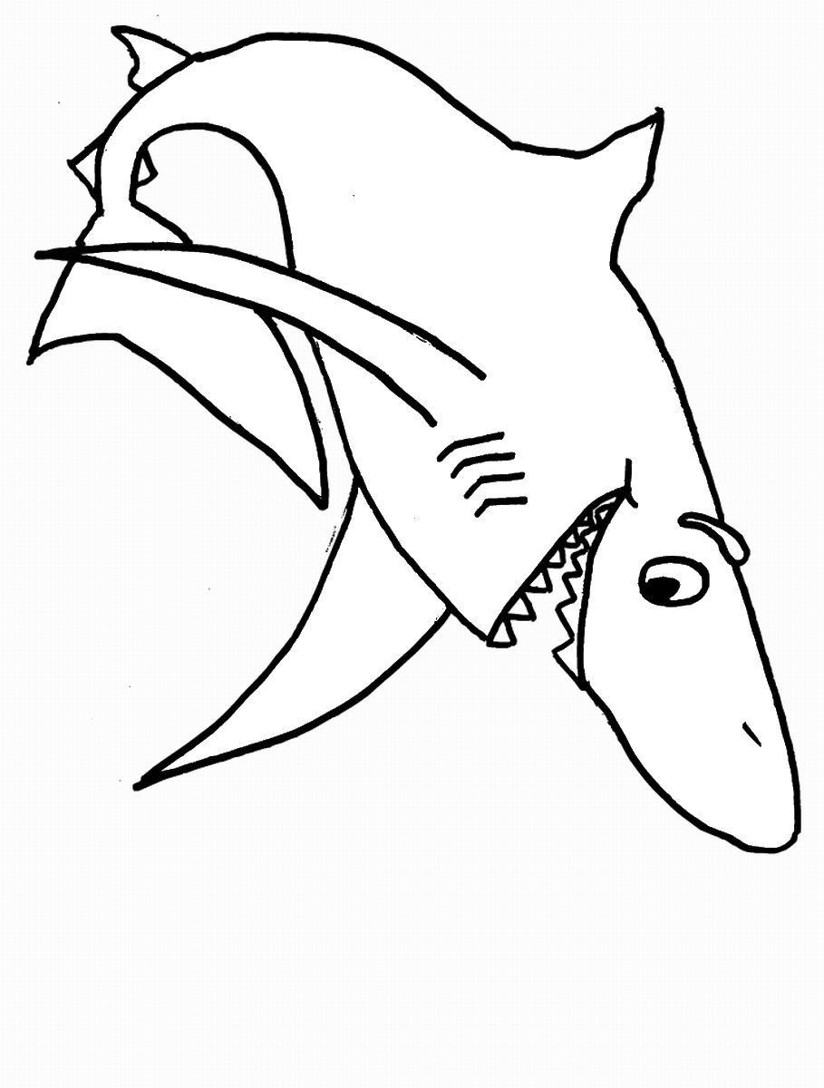 Shark coloring pages