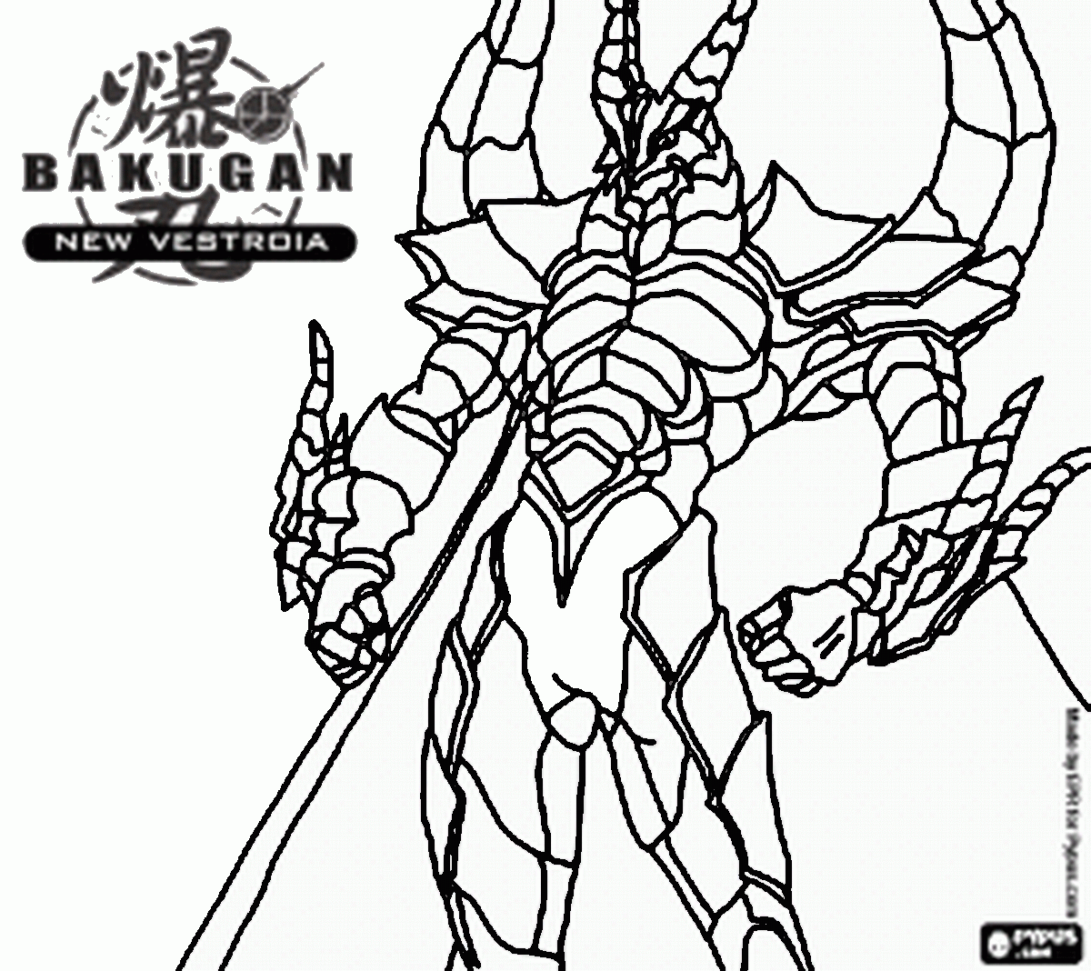 Bakugan coloring pages