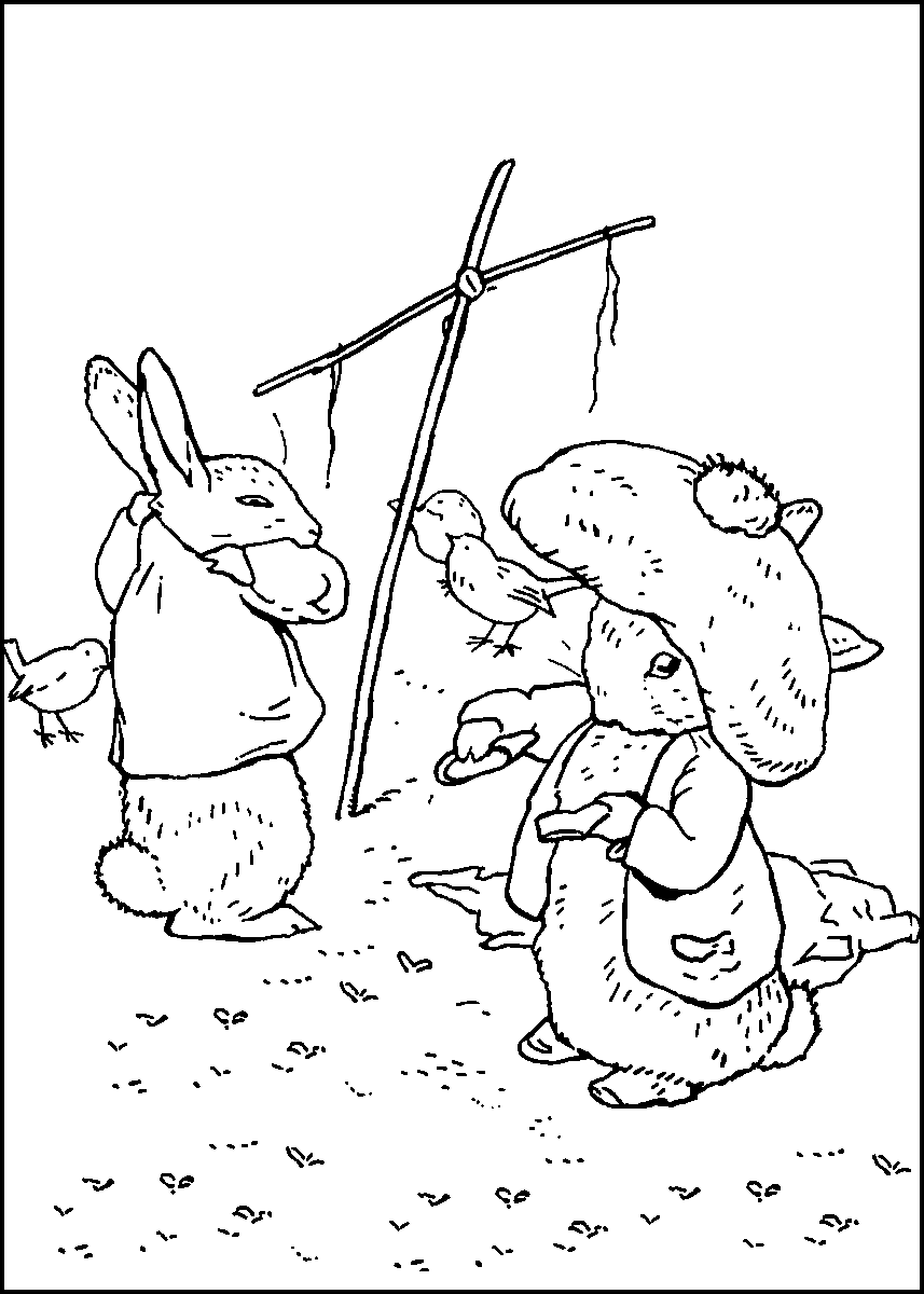 Peter rabbit coloring pages
