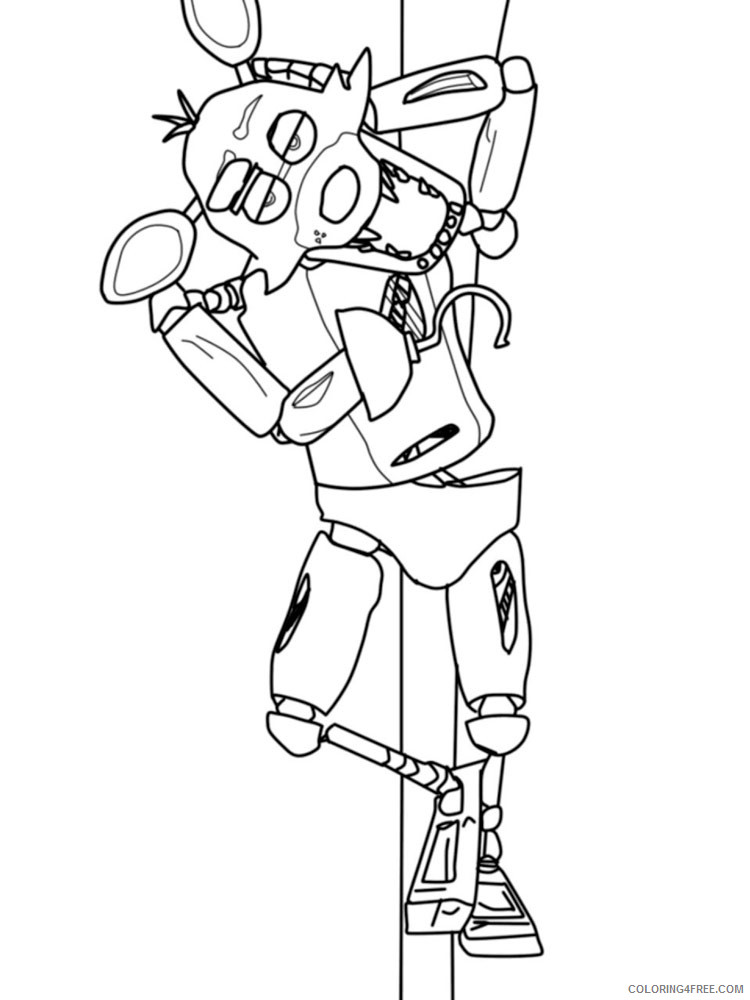 photo Ennard Coloring Pages animatronics coloring pages cartoons animatronics foxy 12 printable 2020 0526 coloring4free coloring4free com