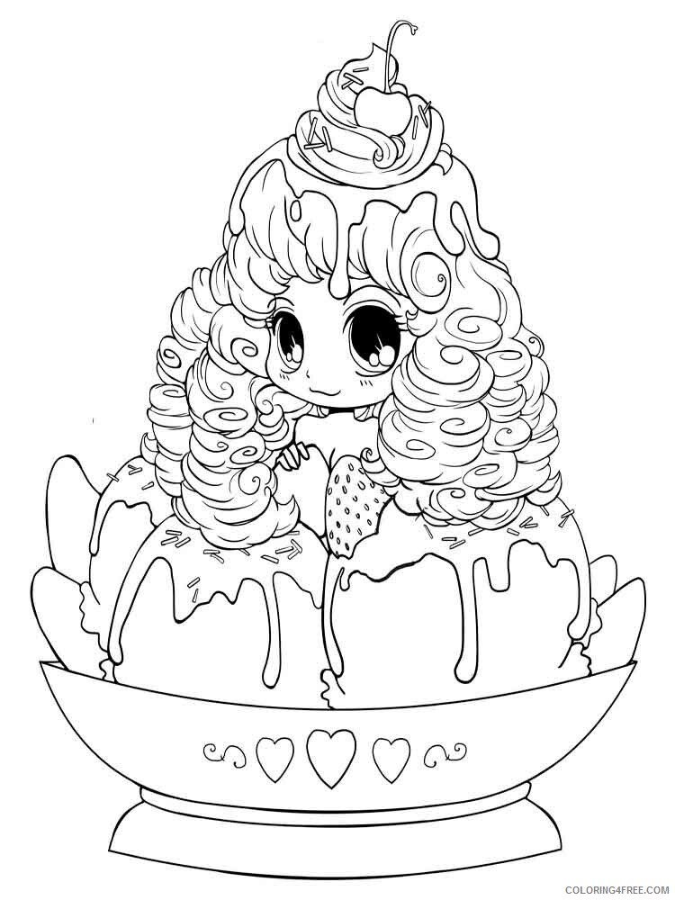 picture Anime Food Chibi Coloring Pages chibi printable coloring pages anime chibi 8 2021 0082 coloring4free coloring4free com