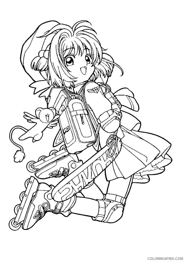 More elegant female farmer body. Sakura Printable Coloring Pages Anime Cardcaptor Sakura Is Going To School 2021 05 Coloring4free Coloring4free Com