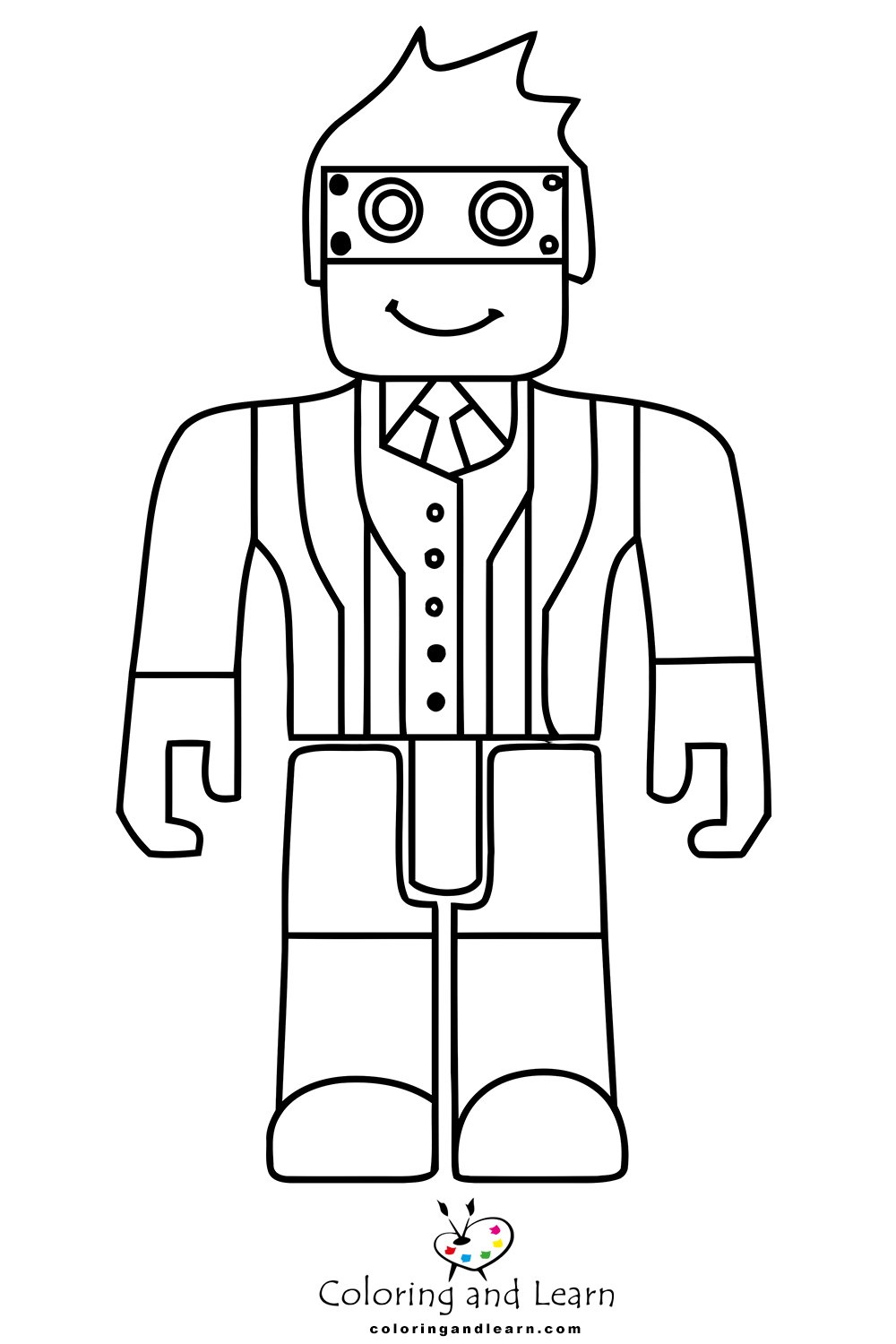 Roblox Coloring Pages FREE 2026 Coloring And Learn Roblox Coloring Pages 1 