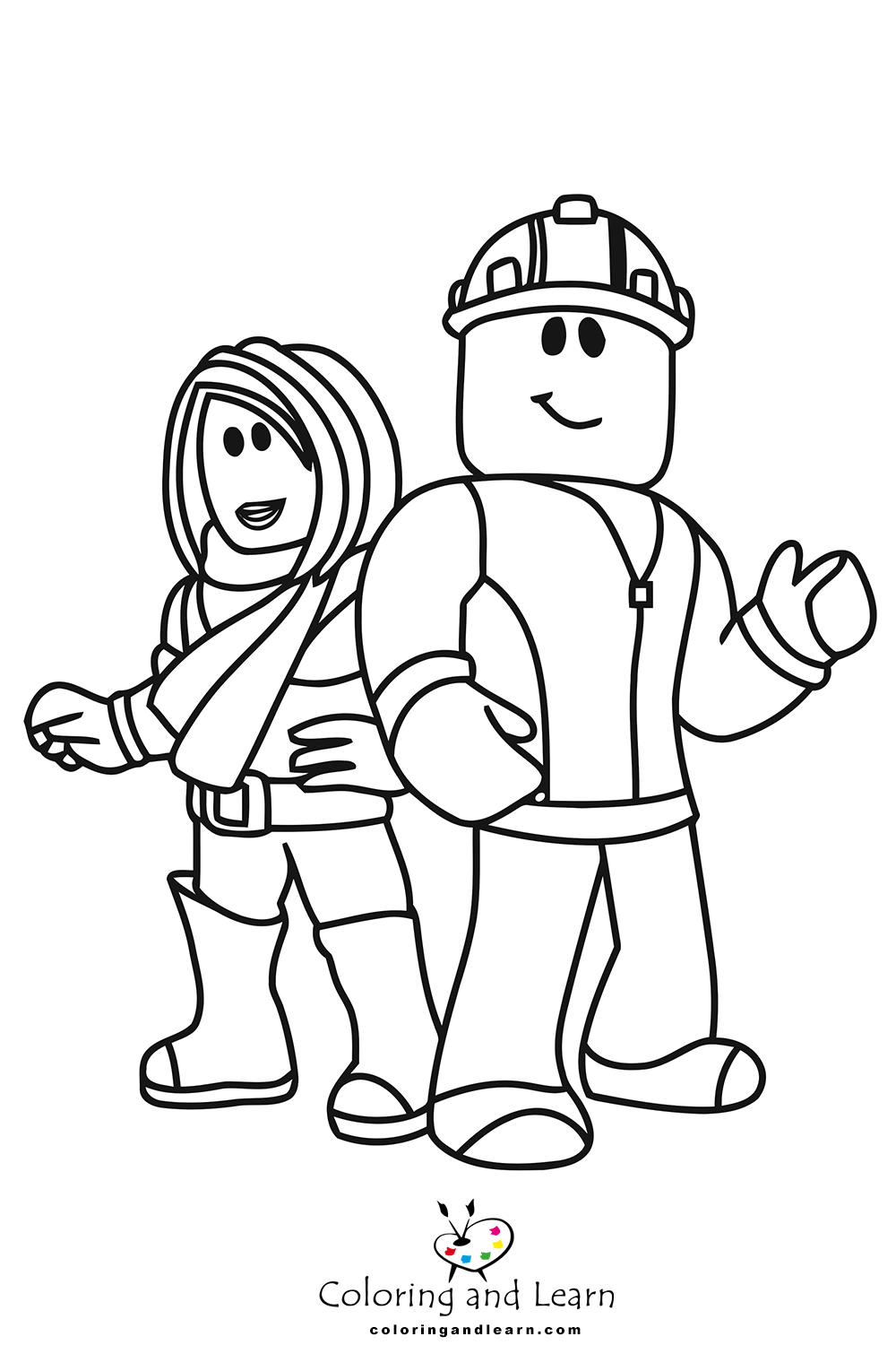 Roblox Coloring Pages FREE 2026 Coloring And Learn Roblox Coloring Pages 3 
