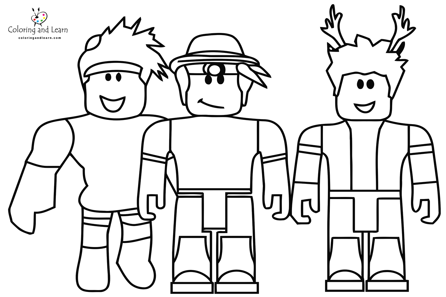 Roblox Coloring Pages FREE 2026 Coloring And Learn Roblox Coloring Pages 5 