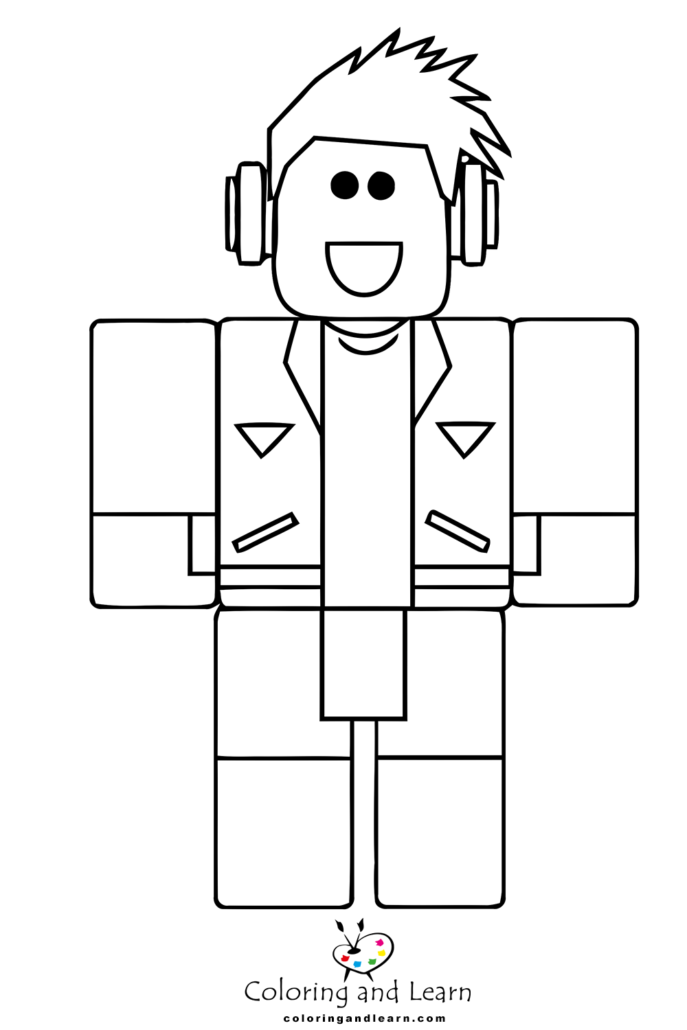 Roblox Coloring Pages FREE 2026 Coloring And Learn Roblox Coloring Pages 6 
