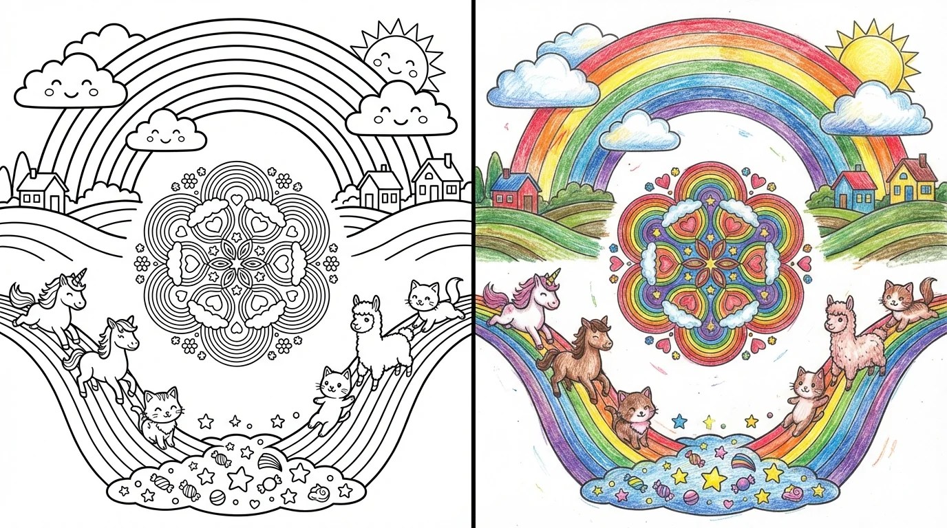 51 Rainbow Coloring Pages Free PDFs Rainbow