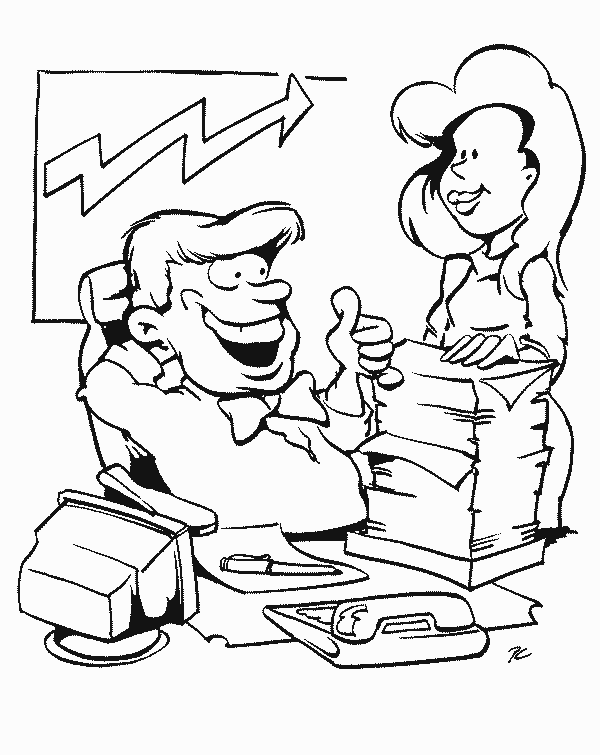 32 best office coloring pages for kids