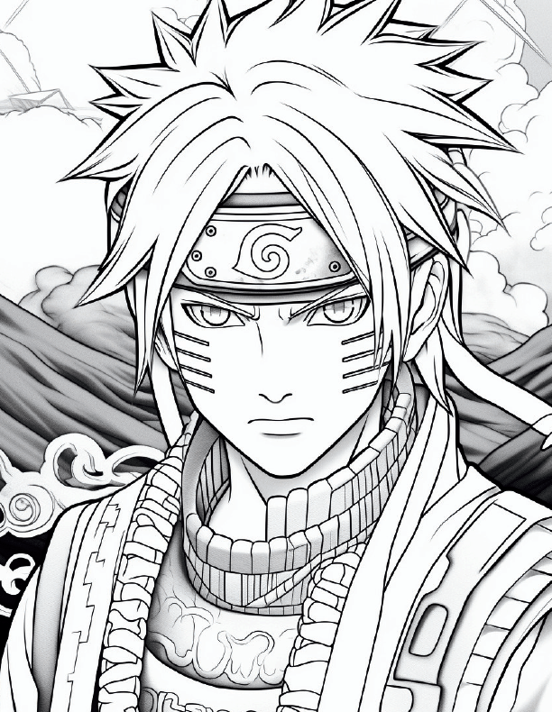 Anime coloring book bundle