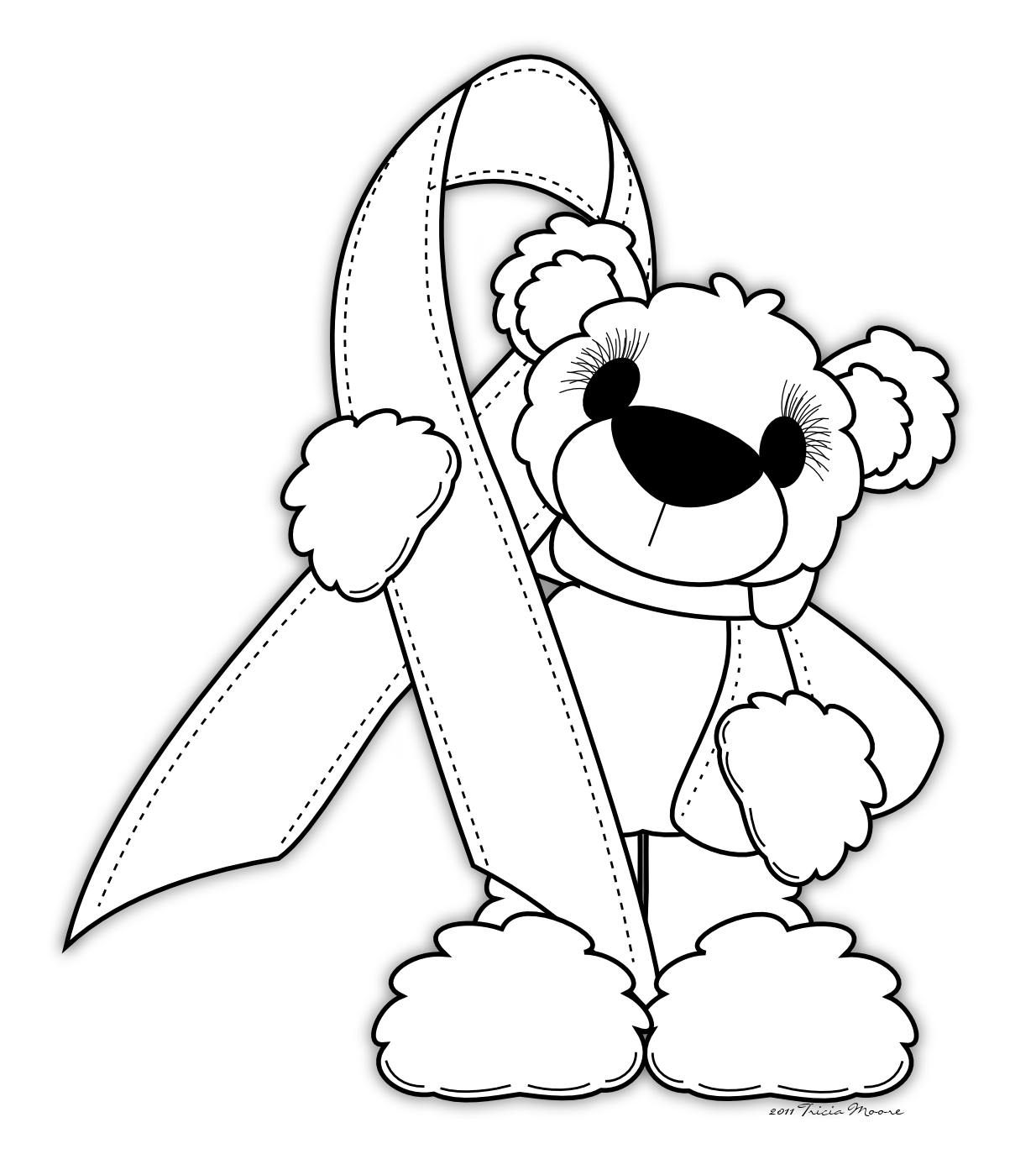 Coloring pages for breast cancer ribbon