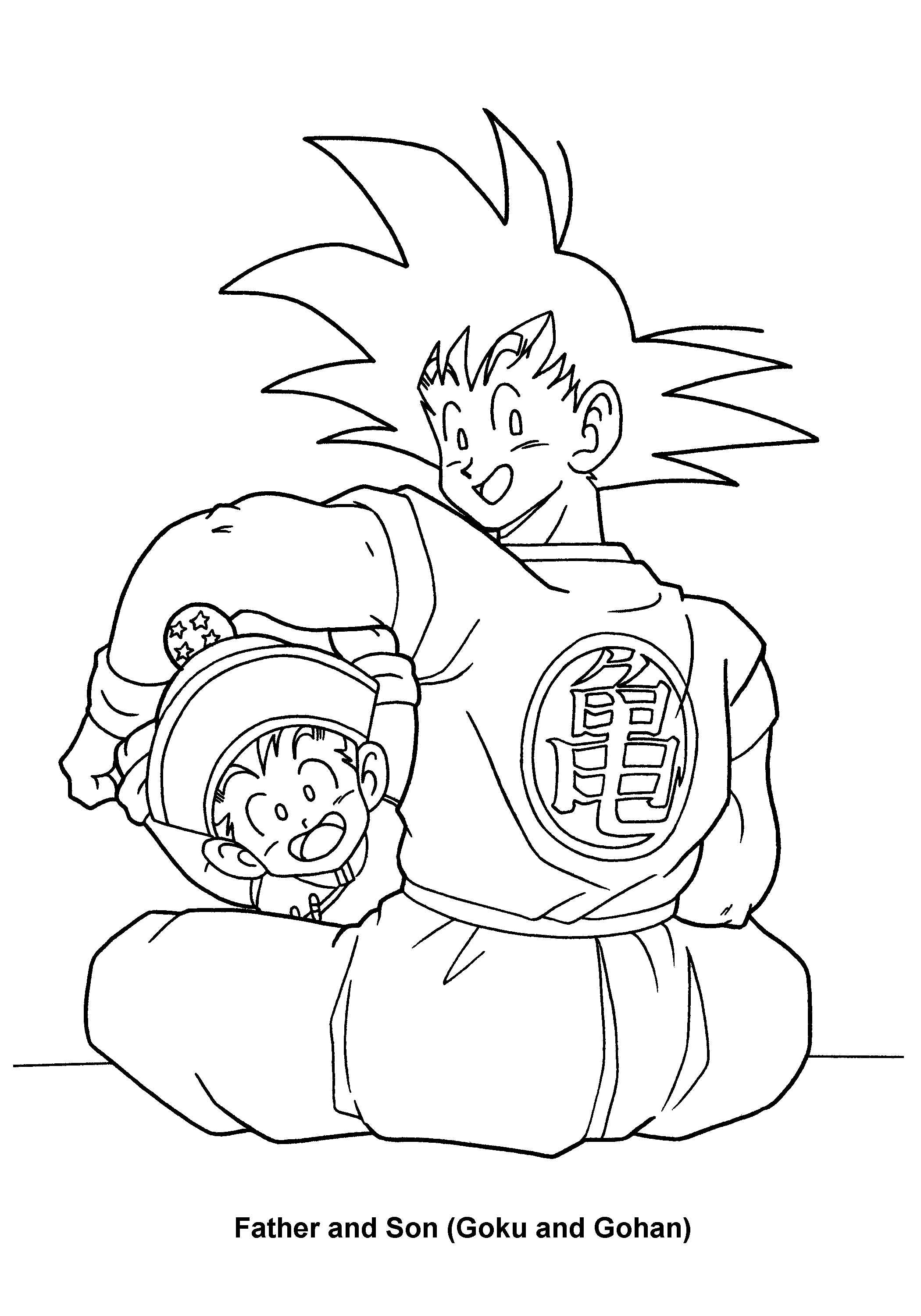 Dragon ball z coloring pages online