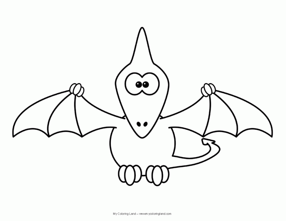Pteranodon coloring page