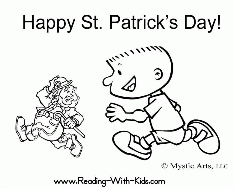 Saint patrick&s day coloring page