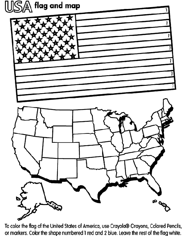 North america coloring page