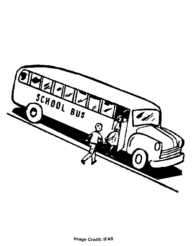 Bus coloring pages