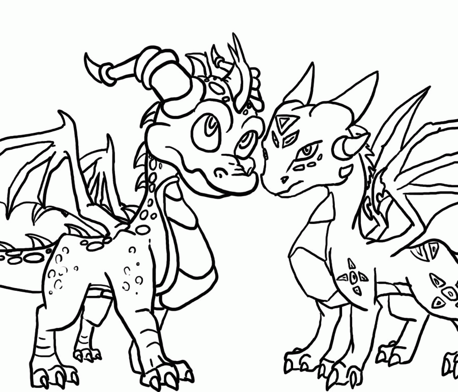 Spyro coloring pages