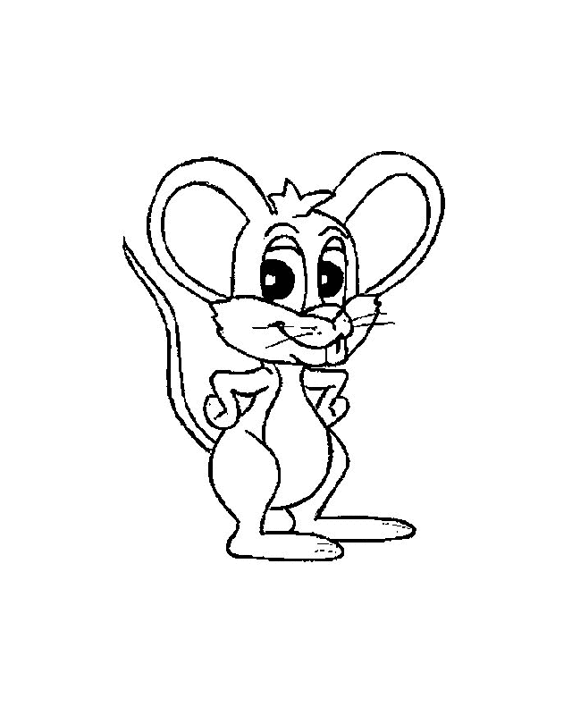 Rat coloring page