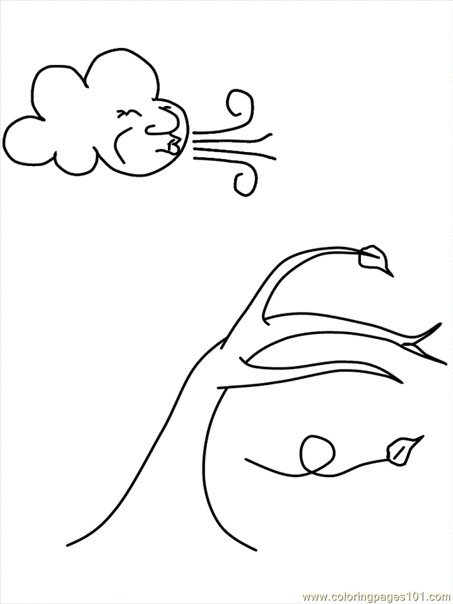 Weather coloring pages