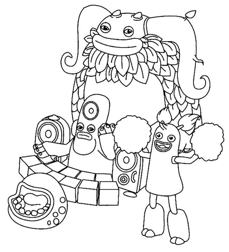 My singing monsters coloring pages