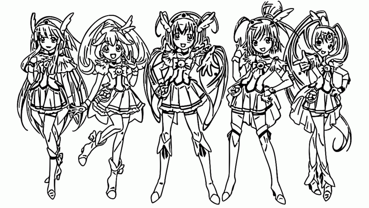 Un livre de coloriage fantastique pour . Glitter Force Pages Coloring Pages