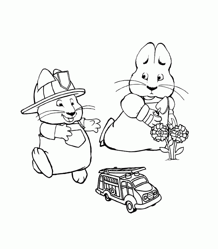 Max and ruby coloring pages to print