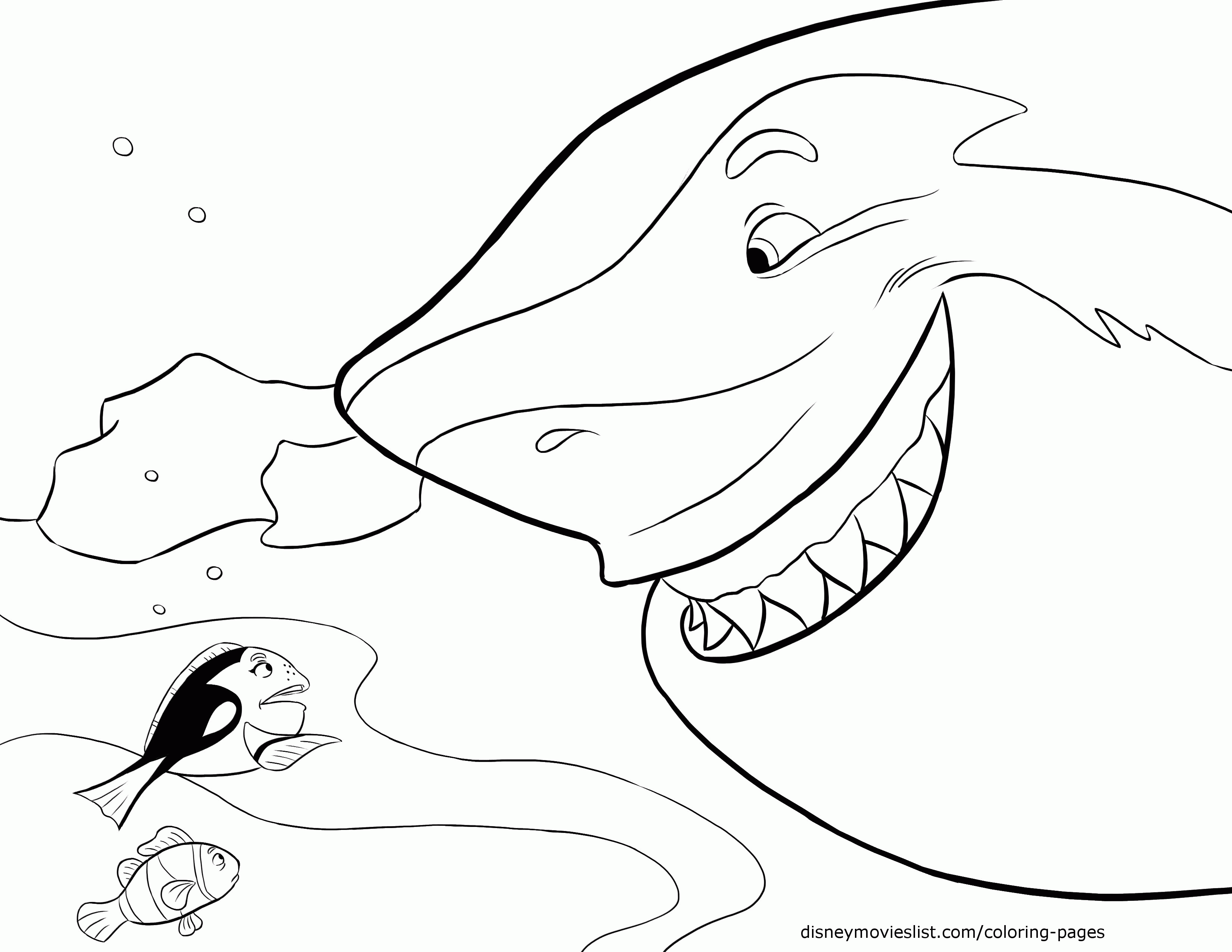 Finding nemo dory coloring pages