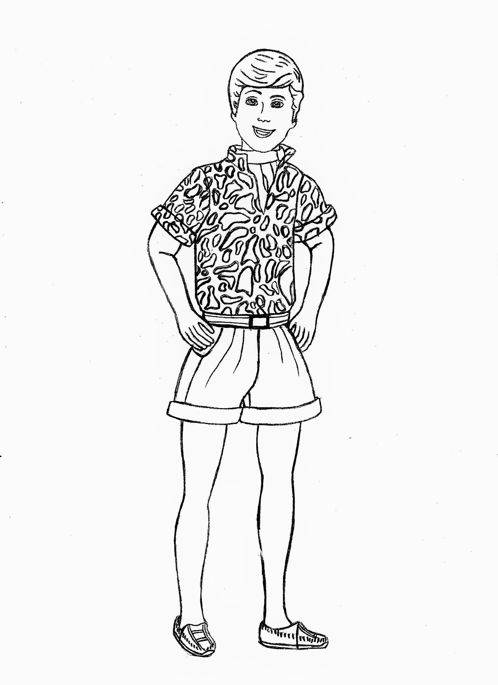 Barbie and ken coloring sheets coloring pages