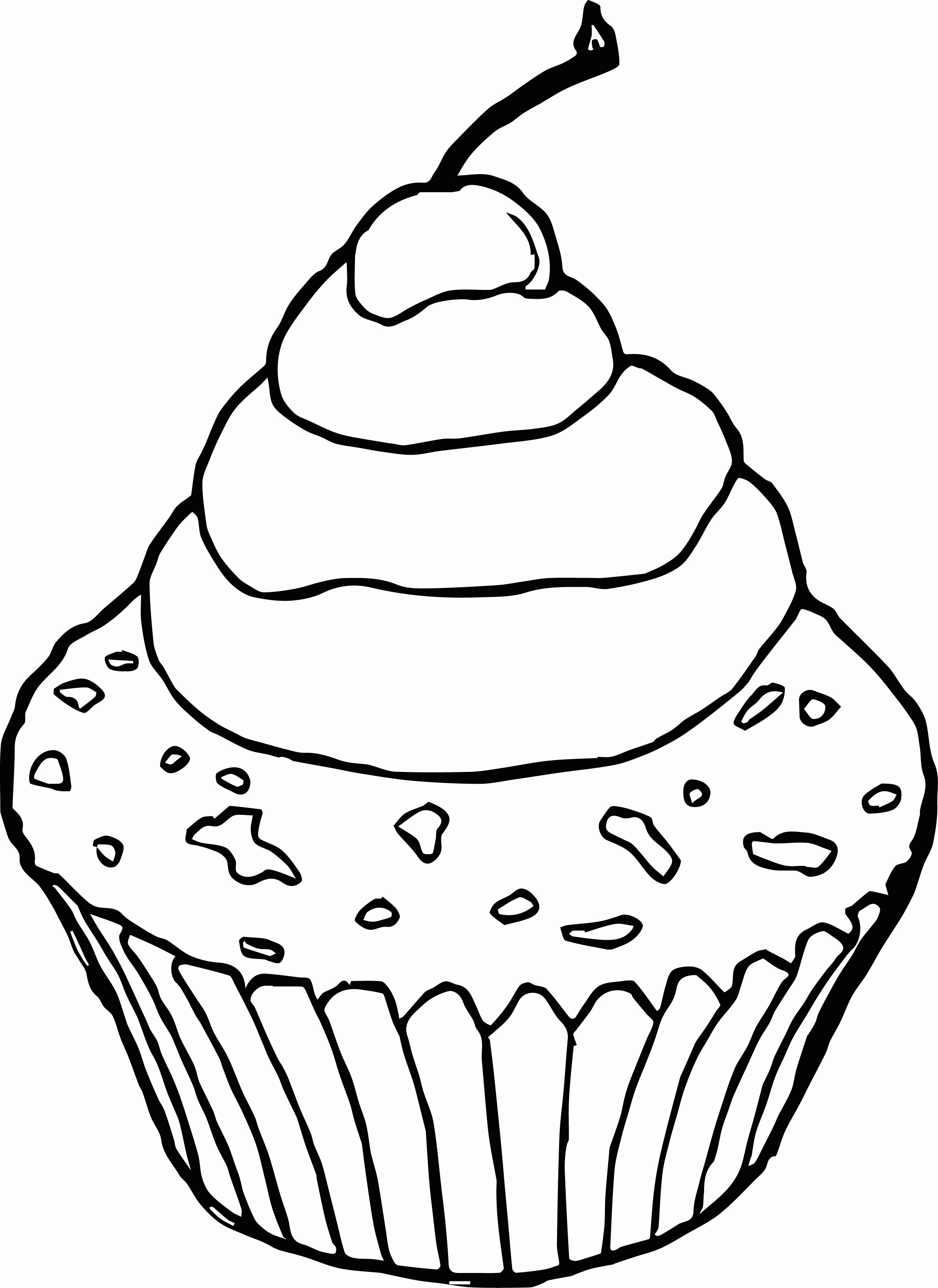 Chocolate coloring page