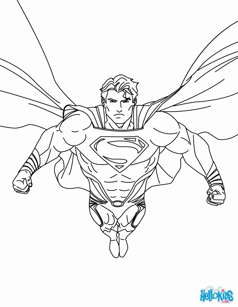 Superman logo coloring pages