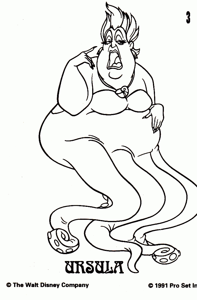 Ursula coloring pages. Free Printable Ursula coloring pages.