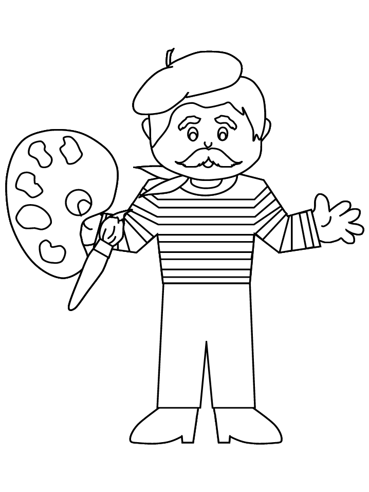 French coloring pages