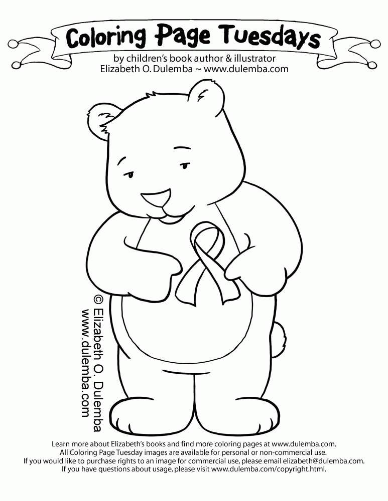 Breast cancer awareness coloring pages