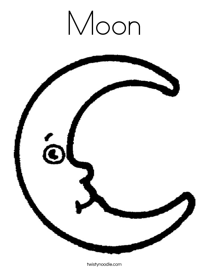 Moon Coloring Pages Printable - Coloring Home