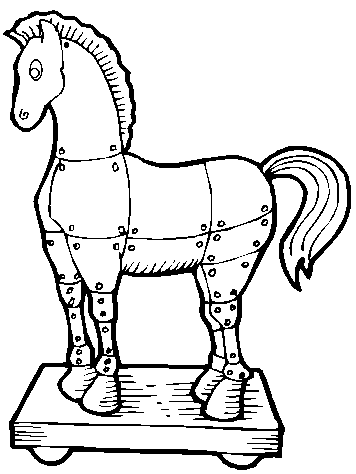 The name ferret is derived from the latin furittus, meaning little thief, a likely reference to the common ferret penchant for secreting away small items. Free Coloring Page Trojan Horse Gif Coloring Coloring Home