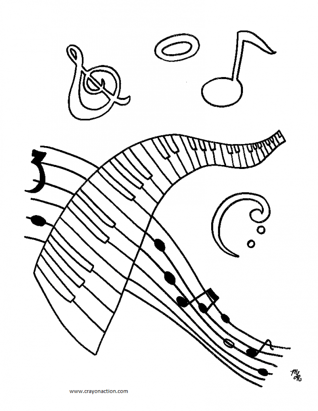 When it gets too hot to play outside, these summer printables of beaches, fish, flowers, and more will keep kids entertained. Musical Instrument Coloring Pages Coloring Home