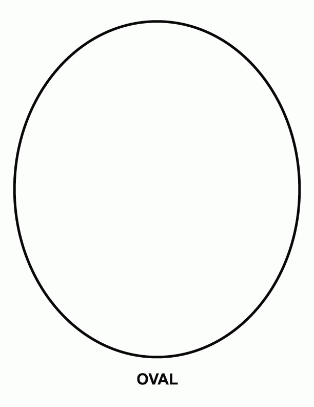 Printable oval shape