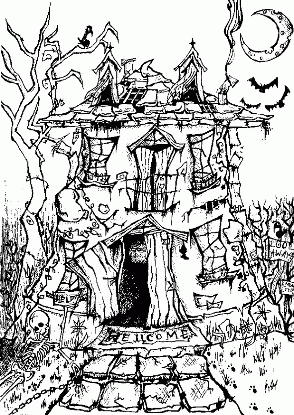 Delete a page (or more) from a pdf file using google chrome, microsoft word, preview (mac) or a free pdf editor like smallpdf. Hard Halloween Coloring Pages For Adults Coloring Home