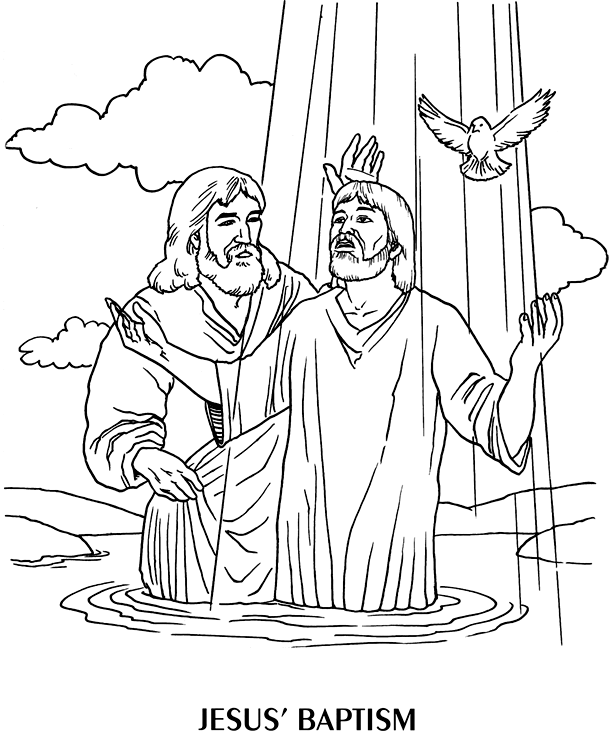 John the baptist coloring page
