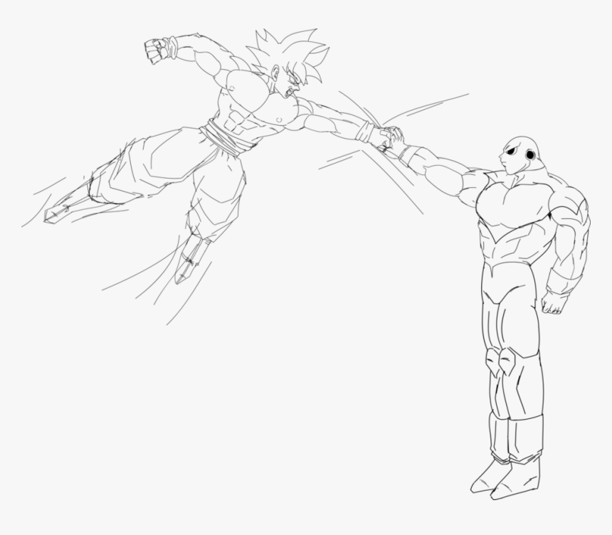 New project ultra instinct instinct goku vs jiren coloring page, hd png