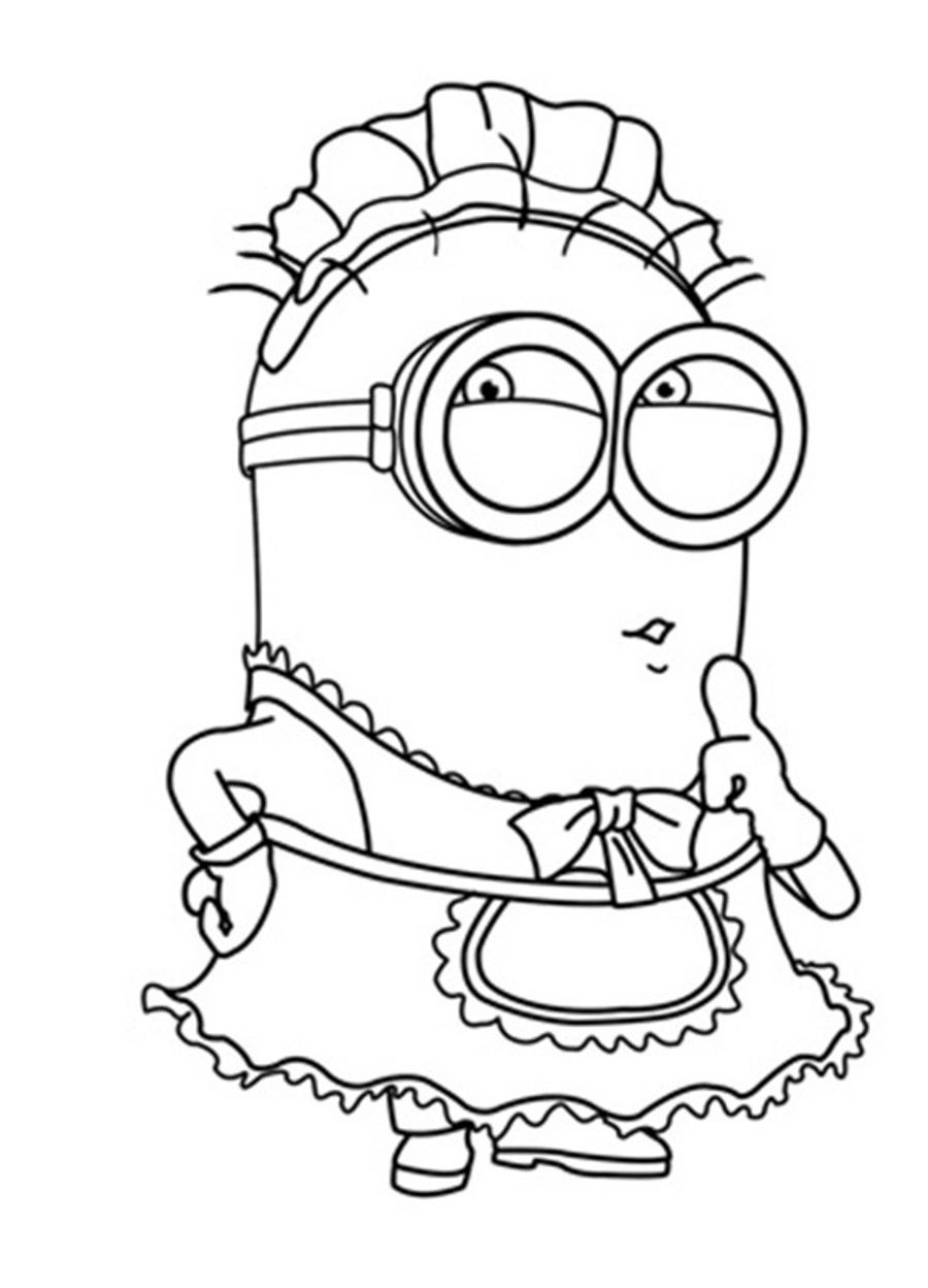Free minions coloring pages