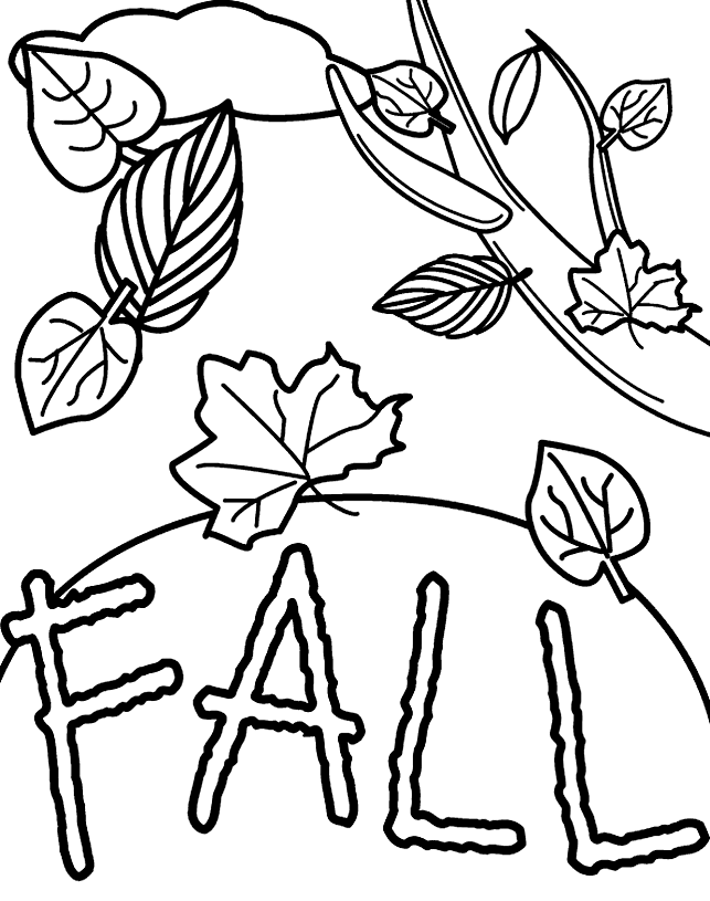 Children love to play with colorful autumn leaves, running through a pile of leaves or throwing them up in the air. Fall Coloring Pages For Kids Activities Hobby Shelter Coloring Home