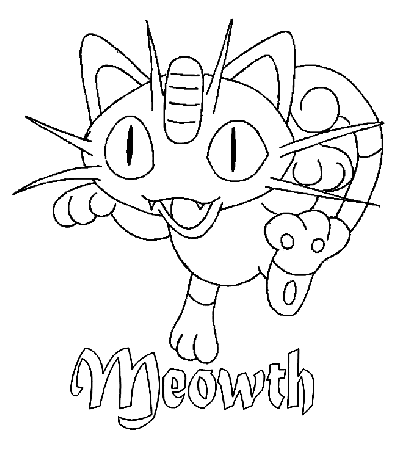 Help them take their imagination to a new level! Meowth Coloring Page Free Printable Coloring Pages Coloring Home