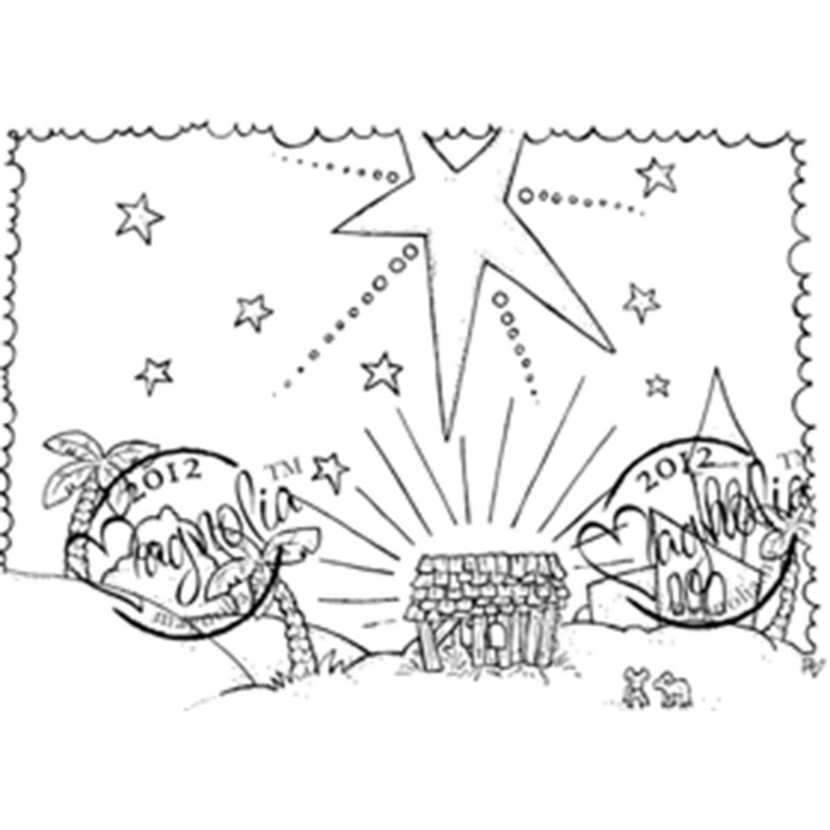 Nativity coloring pages