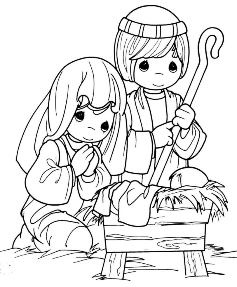 Nativity coloring pages