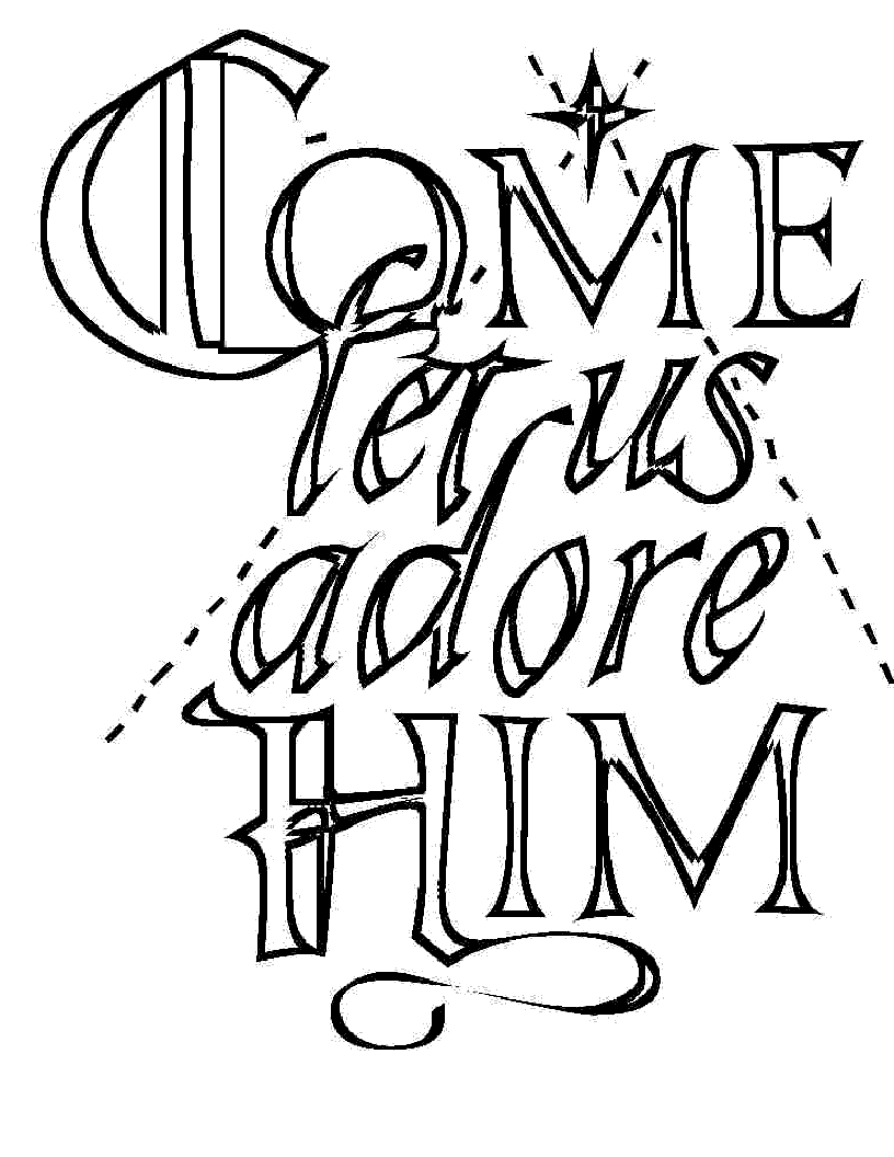 Nativity coloring pages