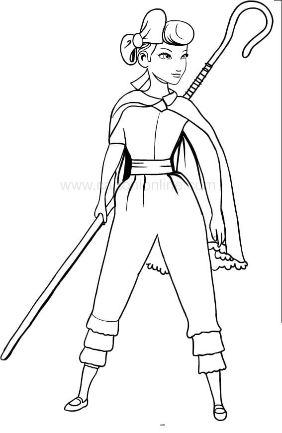 Coloriage bo peep